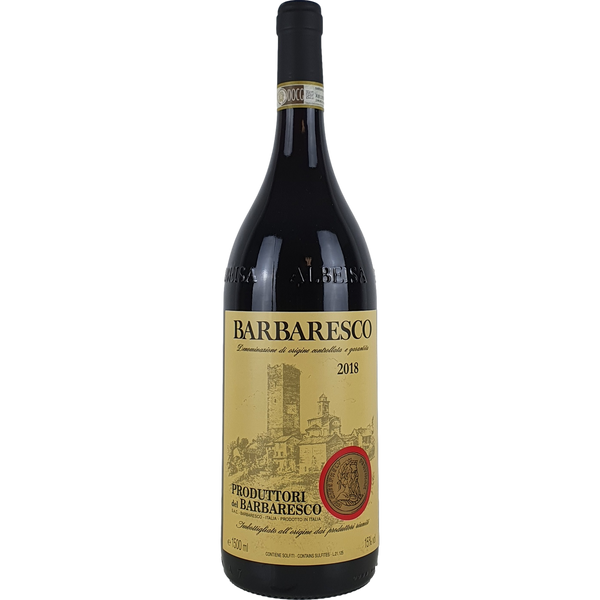 Barbaresco frá Produttori Barbaresco frábært ítalskt , Piedmonte Rauðvín í Magnumflösku.